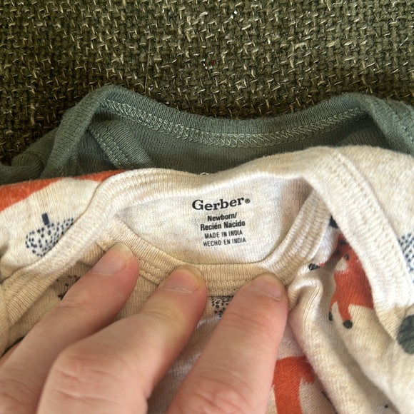 Gerber set of wildlife onesies. - Picture 6 of 7